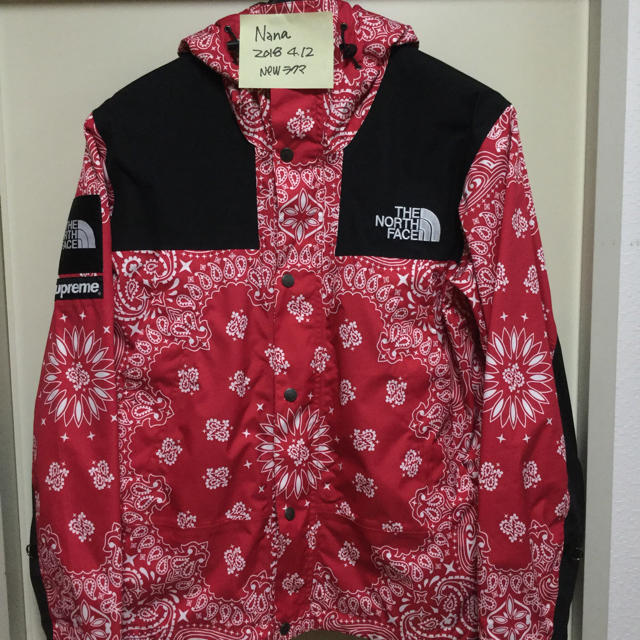 数量は多 Supreme north バンダナ 赤 超美品 国内正規 Mサイズ タグ付