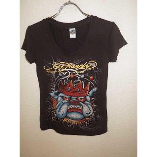 エドハーディー(Ed Hardy)の627エドハーディー★ラインストーンＴシャツ★タトゥー★ＵＳＡ(カットソー(半袖/袖なし))