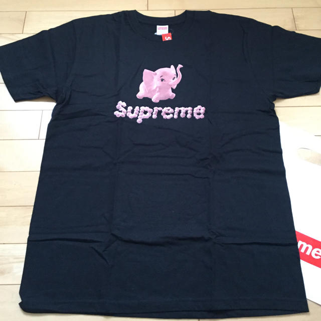 ★新品必見！希少 17ss Supreme Elephant tee 黒 XLのサムネイル