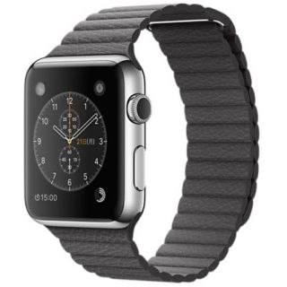 アップルウォッチ(Apple Watch)のApple Watch‎ レザーループ ストームグレイ(その他)