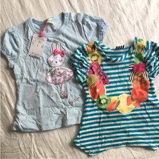 エイチアンドエム(H&M)の子供服 女の子 Tシャツ うさぎのみ(Tシャツ/カットソー)