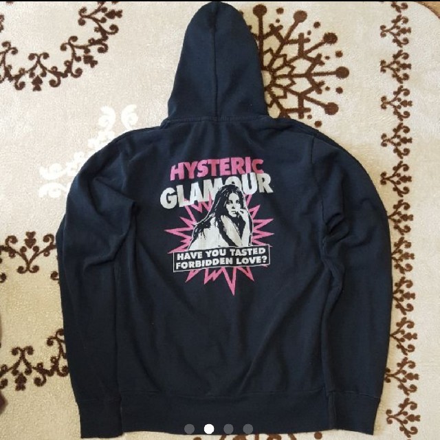 HYSTERIC GLAMOUR ダメージフェード加工 ヒスガール パーカー