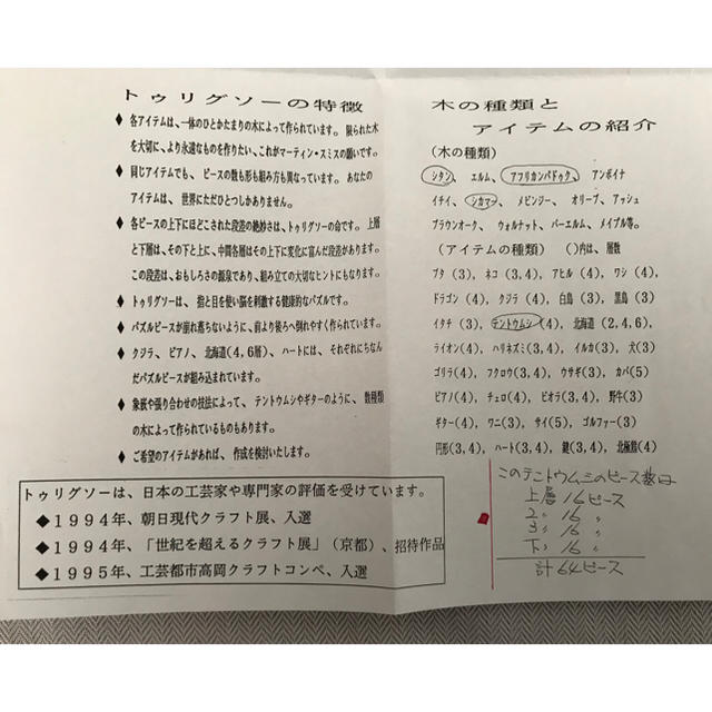 TRIGSAWパズル てんとう虫 多重層木製パズル インテリア 3