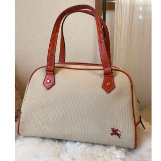 バーバリーブルーレーベル(BURBERRY BLUE LABEL)の超美品バーバリーブルーレーベル高級レザー使いハンドバッグ♫31×20(ハンドバッグ)