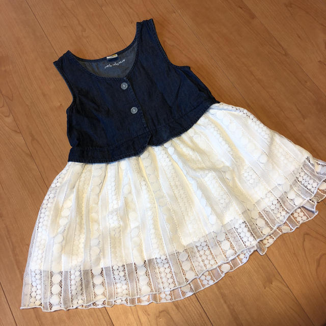 mou jon jon(ムージョンジョン)のmoujonjonワンピース キッズ/ベビー/マタニティのキッズ服女の子用(90cm~)(ワンピース)の商品写真