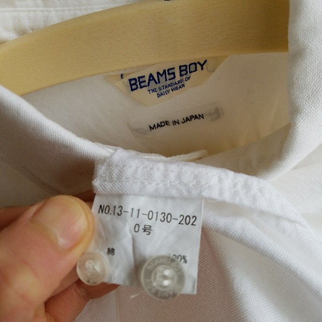 BEAMS BOY(ビームスボーイ)のBEAMSBOY　白いシャツ レディースのトップス(シャツ/ブラウス(長袖/七分))の商品写真