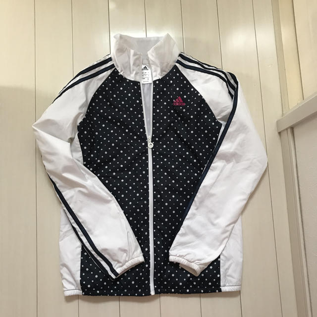 adidas(アディダス)のadidas ジャージ上 キッズ/ベビー/マタニティのキッズ服女の子用(90cm~)(ジャケット/上着)の商品写真