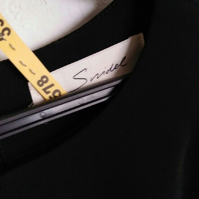 SNIDEL(スナイデル)のsnidel スリーブシースルー ワンピース ブラック レディースのワンピース(ひざ丈ワンピース)の商品写真