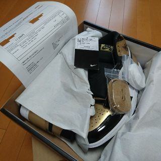 ナイキ(NIKE)の込 25 NIKE AIR JORDAN 1 RETRO OG GOLD TOE(スニーカー)