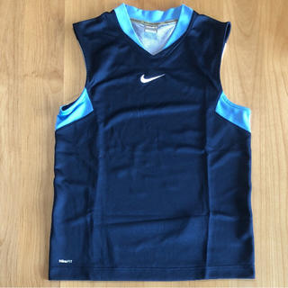 ナイキ(NIKE)のNIKE ナイキ ノースリーブシャツ 紺×水色×白 メンズSサイズ(バスケットボール)