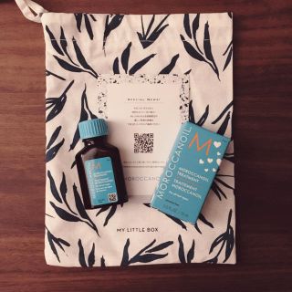 モロッカンオイル(Moroccan oil)のモロッカンオイル♡ヘアトリートメント&巾着セット*マイリトルボックス2018/2(オイル/美容液)