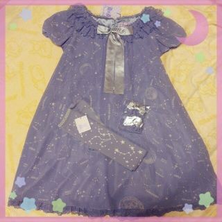 アンジェリックプリティー(Angelic Pretty)の♡cosmic♡3点set♡(ひざ丈ワンピース)