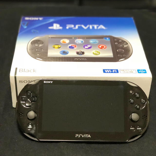 【美品】PS Vita ブラック 本体 Wi-fi モデル
