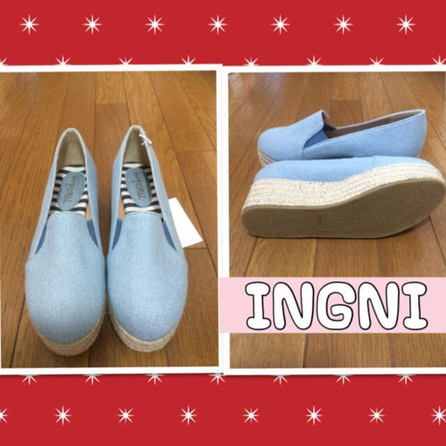 INGNI(イング)のINGNI ジュート巻きデニムスリッポン レディースの靴/シューズ(スニーカー)の商品写真