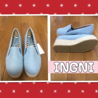 イング(INGNI)のINGNI ジュート巻きデニムスリッポン(スニーカー)