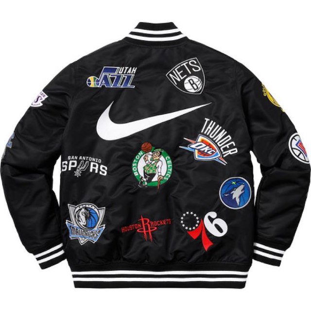 安い公式 M 新品未使用 Supreme Nike NBA Jacket 黒