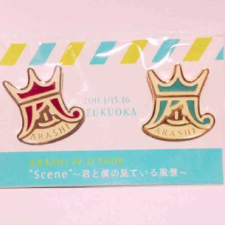 嵐 ピンバッジ 福岡 紫(アイドルグッズ)