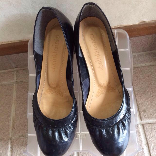 パンプス 黒 24.0cm レディースの靴/シューズ(ハイヒール/パンプス)の商品写真