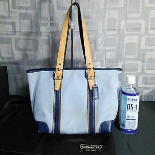 コーチ(COACH)のコーチ COACH キャンバス レザー トートバッグ 559 バッグチャーム(トートバッグ)