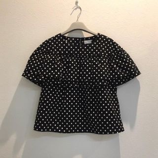 新品同様☆ Sono 17SS フリル ドットブラウス ソーノ(シャツ/ブラウス(半袖/袖なし))