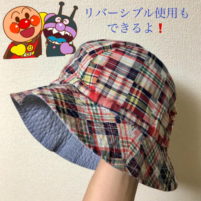 【✨送料無料✨】美品💖アンパンマン リバーシブルハットAPBK ✨48cm キッズ/ベビー/マタニティのこども用ファッション小物(帽子)の商品写真