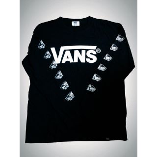 ヴァンズ(VANS)のVANS  ロンT 長袖 ロングTシャツ 黒 ブラック バンズ Lサイズ 美品(Tシャツ/カットソー(七分/長袖))