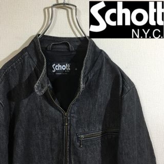 ショット(schott)のschott  ショット デニムジャケット ライダースジャケット ブラック(Gジャン/デニムジャケット)