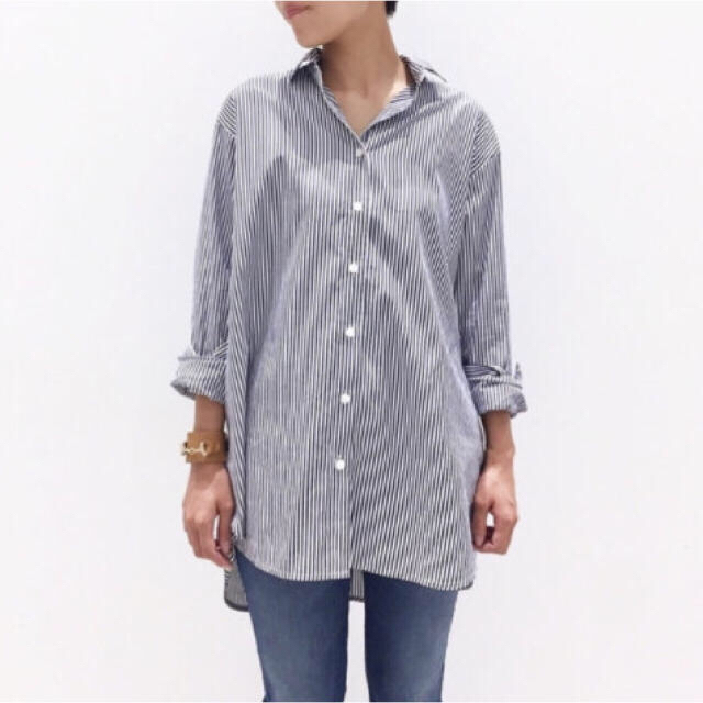 L'Appartement DEUXIEME CLASSE(アパルトモンドゥーズィエムクラス)の新品 L'Appartement ◆ A Line Stripe Shirts レディースのトップス(シャツ/ブラウス(長袖/七分))の商品写真