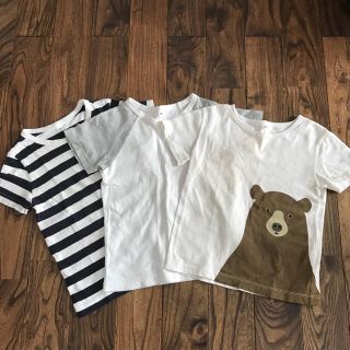 ムジルシリョウヒン(MUJI (無印良品))の無印＊3枚セット＊サイズ100(Tシャツ/カットソー)