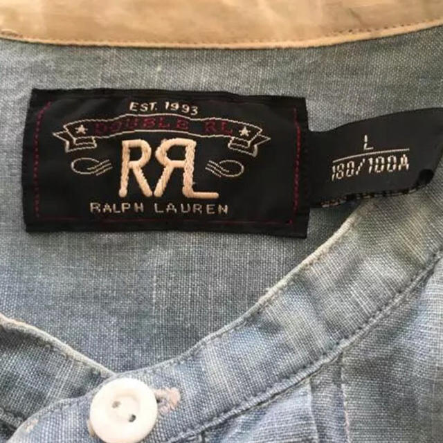 RRL(ダブルアールエル)のRRL ラルフローレン シャンブレー クルーネック メンズ ドレスシャツ メンズのトップス(シャツ)の商品写真