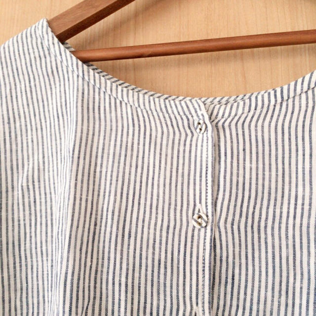 SM2(サマンサモスモス)のsm2  ストライプ ブラウス リネン レディースのトップス(シャツ/ブラウス(半袖/袖なし))の商品写真