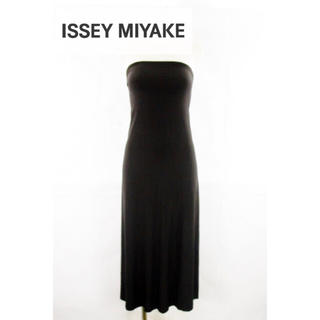 イッセイミヤケ(ISSEY MIYAKE)のISSEY MIYAKE イッセイミヤケ 日本製 ワンピース ブラック ドレス(ロングワンピース/マキシワンピース)