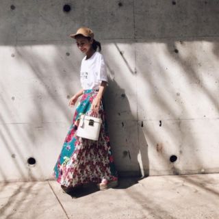 アメリヴィンテージ(Ameri VINTAGE)の専用です          ARIANA side pleats skirt (ロングスカート)