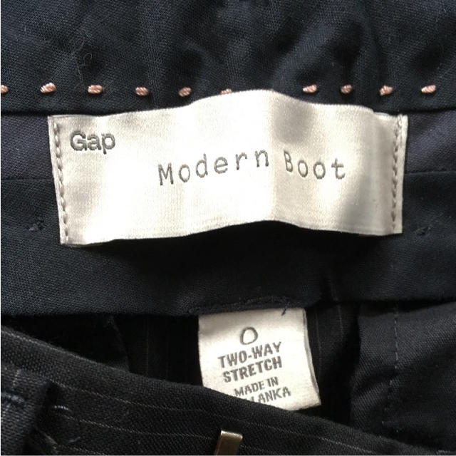 GAP(ギャップ)のGap パンツ スラックス ネイビー ストレッチ XS ストライプ レディースのパンツ(カジュアルパンツ)の商品写真