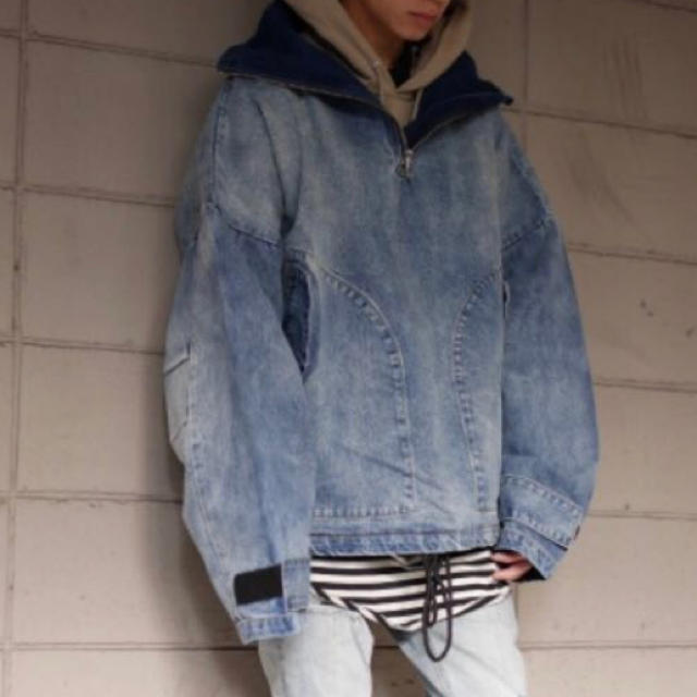 OFF-WHITE(オフホワイト)のオーバーサイズ デニム アノラック ジャケット メンズのジャケット/アウター(Gジャン/デニムジャケット)の商品写真