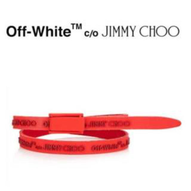 Off-White × JIMMY CHOO コラボブレスレット　赤