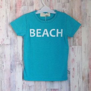 シスキー(ShISKY)の新品 ★SHISKY プリント 半袖Ｔシャツ ブルー　BEACH★100cm(Tシャツ/カットソー)