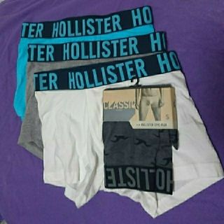 ホリスター(Hollister)の4枚セット HOLLISTER ボクサーパンツ Sサイズ(ボクサーパンツ)