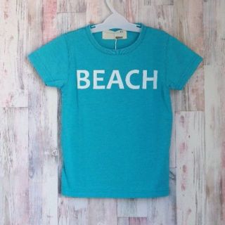 シスキー(ShISKY)の新品 ★SHISKY プリント 半袖Ｔシャツ ブルー　BEACH★130cm(Tシャツ/カットソー)