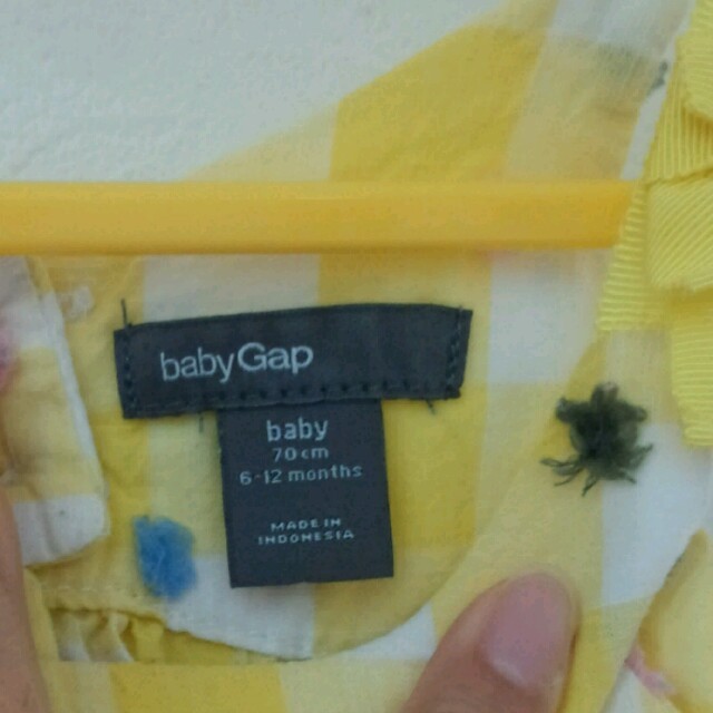 babyGAP(ベビーギャップ)のノースリロンパース キッズ/ベビー/マタニティのベビー服(~85cm)(ロンパース)の商品写真