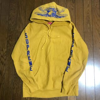 シュプリーム(Supreme)のsupreme  anti hero 16ss mustard S(パーカー)