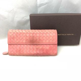 ボッテガヴェネタ(Bottega Veneta)のBOTTEGA VENETA 長財布 ピンク(財布)