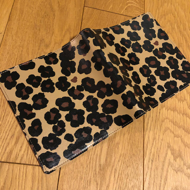 未使用 ミュベール×クオバディス■手帳カバー レオパード 16×16