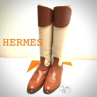 エルメス(Hermes)のHERMES キャンパスロングブーツ(ブーツ)