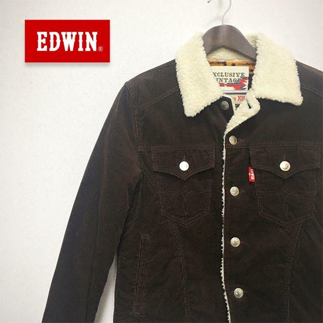 EDWIN(エドウィン) 襟裏地ボアコーデューロイジャケット メンズ アウター