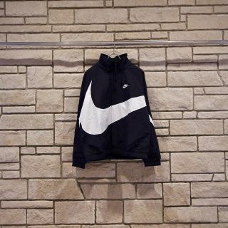 ナイキ(NIKE)のNIKE ANRK BIG SWOOSH BLACK ナイキ アノラック 黒(ナイロンジャケット)