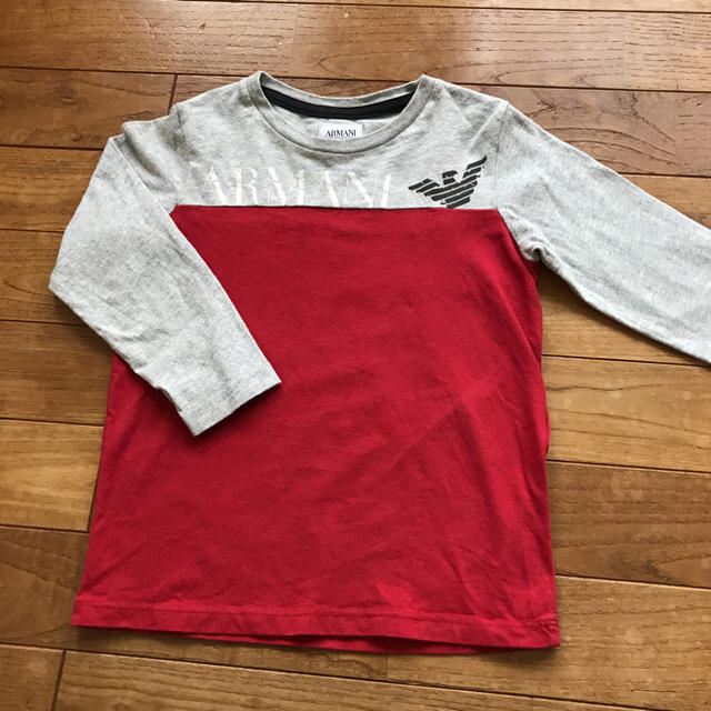 ARMANI JUNIOR(アルマーニ ジュニア)のARMANI  JUNIOR アルマーニ ロンT 100 キッズ/ベビー/マタニティのキッズ服男の子用(90cm~)(Tシャツ/カットソー)の商品写真