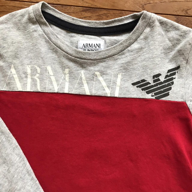 ARMANI JUNIOR(アルマーニ ジュニア)のARMANI  JUNIOR アルマーニ ロンT 100 キッズ/ベビー/マタニティのキッズ服男の子用(90cm~)(Tシャツ/カットソー)の商品写真