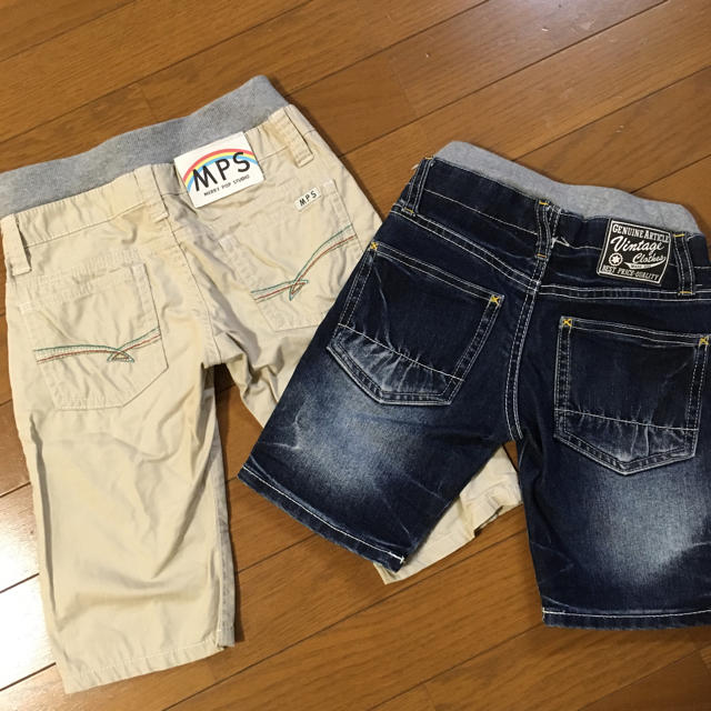 JUNK STORE(ジャンクストアー)のMPS . ジャンクストア ハーフパンツ 2枚セット 120 短パン キッズ/ベビー/マタニティのキッズ服男の子用(90cm~)(パンツ/スパッツ)の商品写真