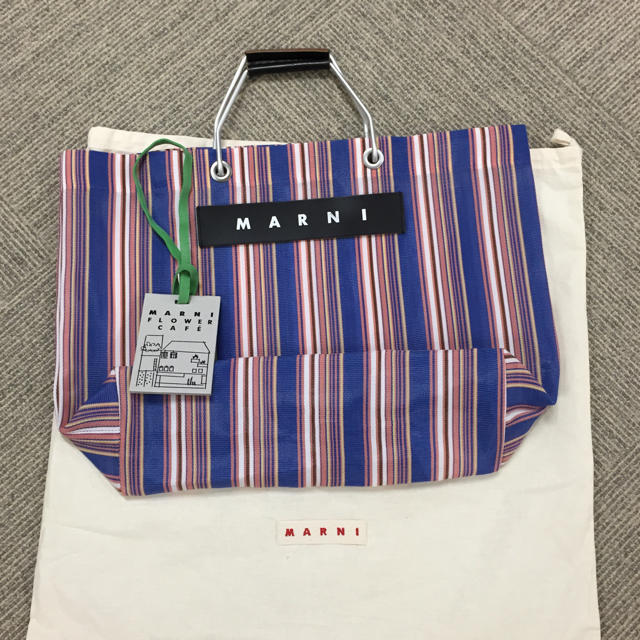 Marni - 梅田阪急百貨店マルニカフェ限定 ☆ストライプバックの通販 by